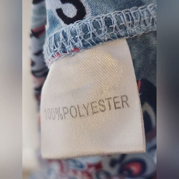 Yincro 8 Blue Multicolored Mandala Print Coverup Swimsuit V-neck Women's Top - Picture 8 of 10